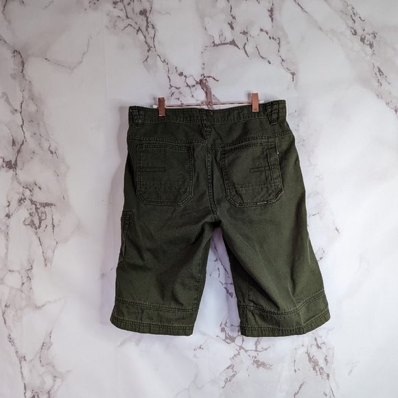 Prana Shorts 34 Mens Organic Cotton Green Cargo Bermuda - Picture 6 of 12